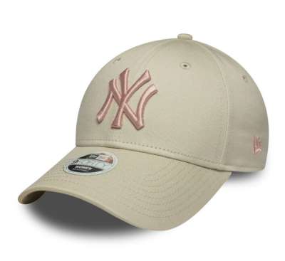Női Sapka New Era 9Forty Womens MLB League Essential NY Yankees Light Beige Cap