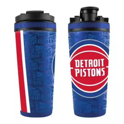 WinCraft NBA 26oz 4D Stainless Steel Ice Shaker Detroit Pistons