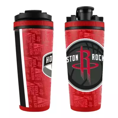WinCraft NBA 26oz 4D Stainless Steel Ice Shaker Houston Rockets