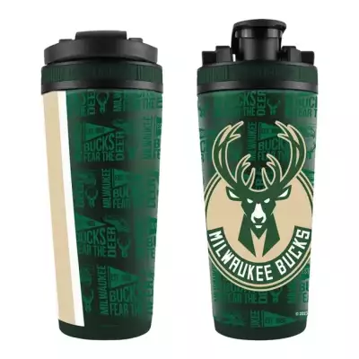 WinCraft NBA 26oz 4D Stainless Steel Ice Shaker Milwaukee Bucks