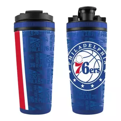 WinCraft NBA 26oz 4D Stainless Steel Ice Shaker Philadelphia 76ers