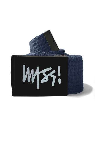 Mass Denim Belt Signature navy