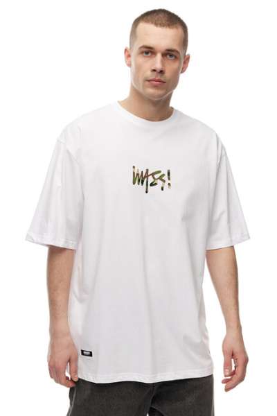 Mass Denim Camo Sign T-shirt white