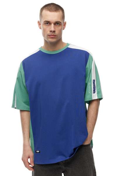 Mass Denim Contest T-shirt gree/royal/white