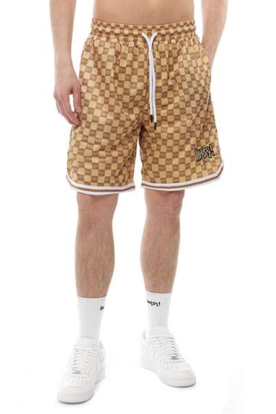 Mass Denim Higher Mesh Shorts beige/brown