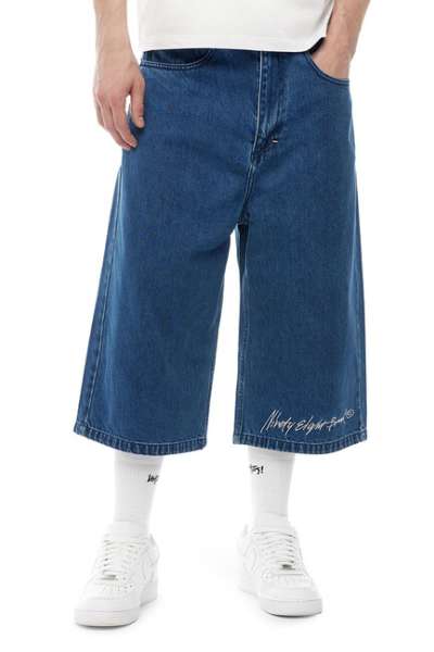 Mass Denim Ninety Eight Jeans Shorts extra baggy fit jorts blue