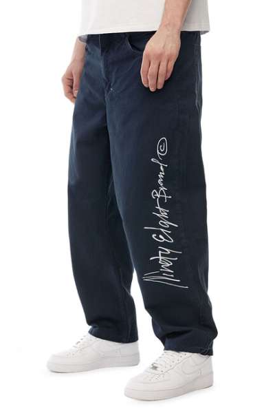 Mass Denim Ninety Eight Pants Extra Baggy Fit navy