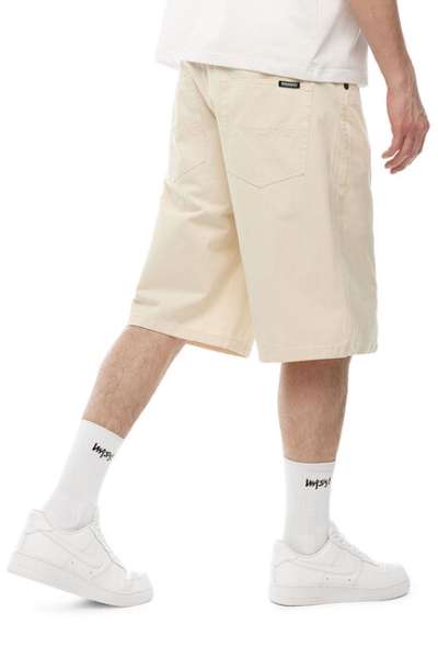 Mass Denim Shorts Slang baggy fit off white