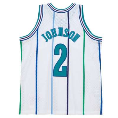 Mitchell & Ness Charlotte Hornets Swingman Jersey Larry Johnson white