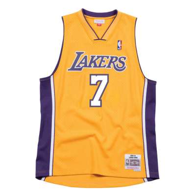 Mitchell & Ness Los Angeles Lakers NBA Swingman Jersey Lamar Odom gold