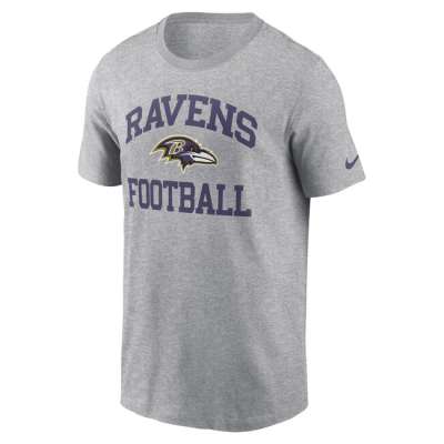 Nike NFL Baltimore Ravens Nike SS Club Crew Tee Dark Grey Heather
