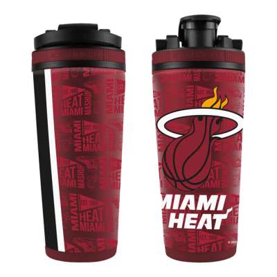 WinCraft NBA 26oz 4D Stainless Steel Ice Shaker Miami Heat