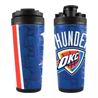 WinCraft NBA 26oz 4D Stainless Steel Ice Shaker Oklahoma City Thunder