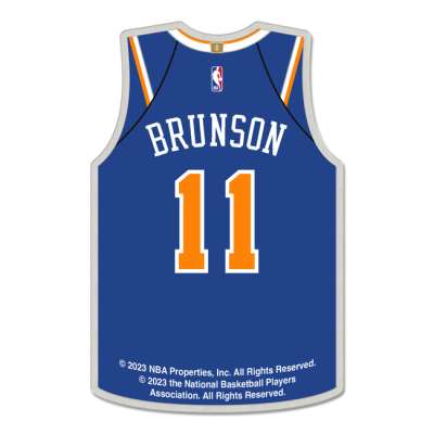 WinCraft NBA Collector Pin Jewelry Card Jalen Brunson New York Knicks