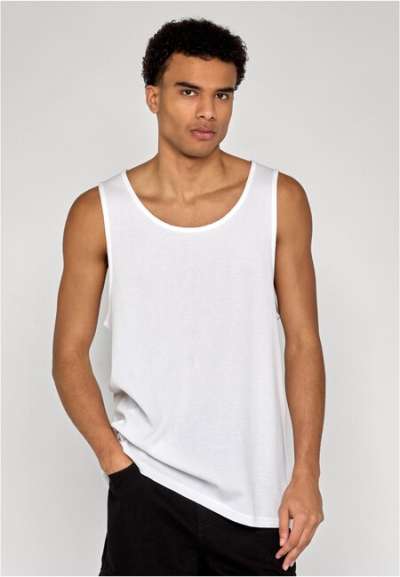 Urban Classics Sleeveless Waffle Tanktop white