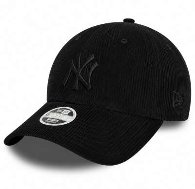 Női Sapka New Era 9Forty Womens MLB Cord NY Yankees Black Cap