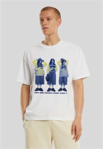 Mr. Tee Billie Eilish Hit me Hard and Soft Oversize Tee white