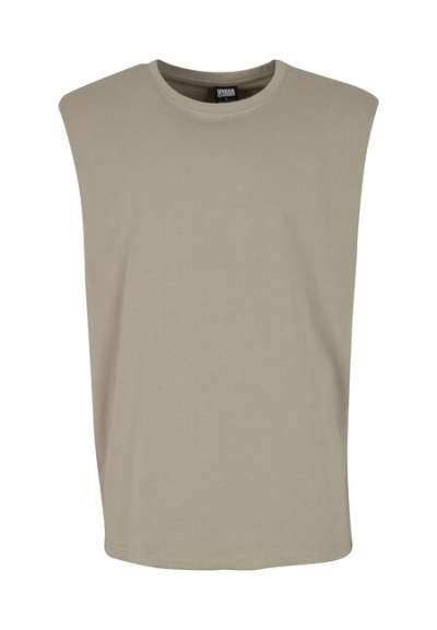 Urban Classics Open Edge Sleeveless Tee paleolive