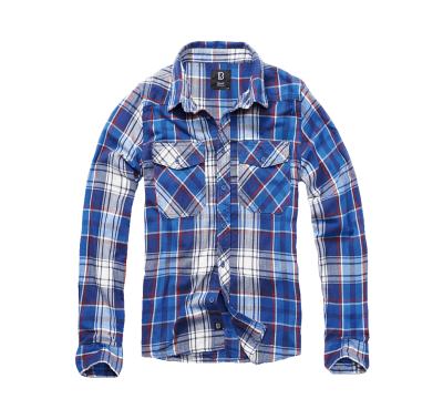 Brandit Check Shirt Long Sleeve navy
