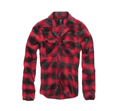 Brandit Check Shirt Long Sleeve red/black