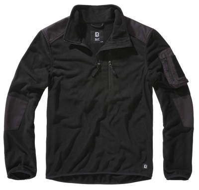 Brandit Fleece Troyer Ripstop black
