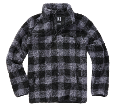 Brandit Teddyfleece Troyer black/grey