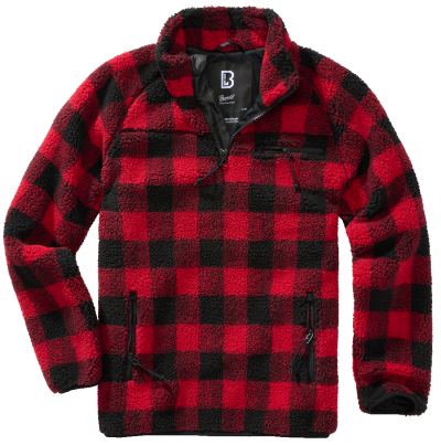 Brandit Teddyfleece Troyer red/black