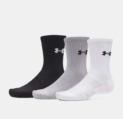 Under Armour UA Performance Cotton 3p Crw-WHT
