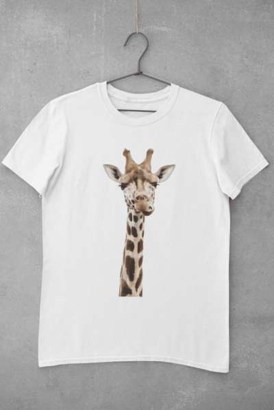 Giraffe smile fehér póló