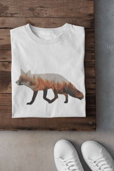 Wildlife in the fox fehér póló