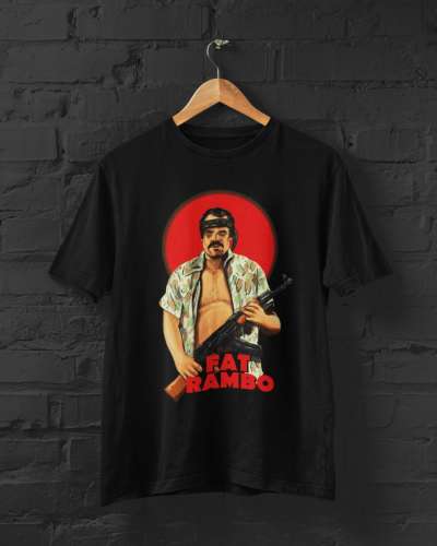 Fat Rambo fekete póló
