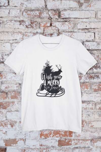 Wish you a merry Christmas fehér póló 1