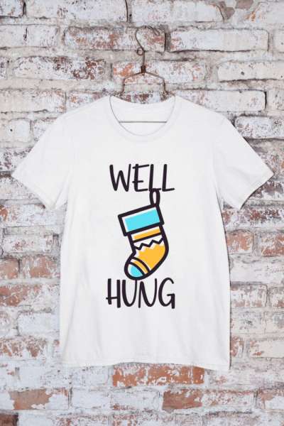 Well hung fehér póló