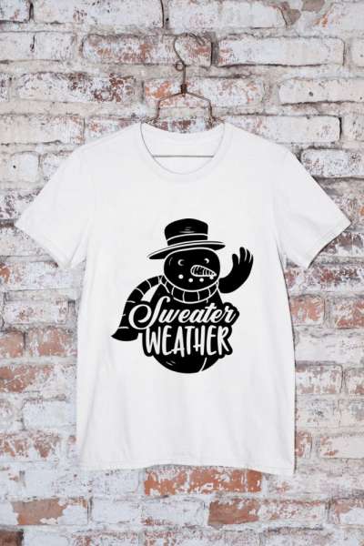 Sweater weather hóember fehér póló