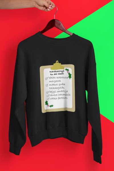 Karácsonyi pulóver fekete - Karácsonyi lista