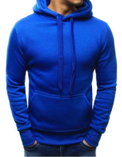 Kapucnis pulóver kék