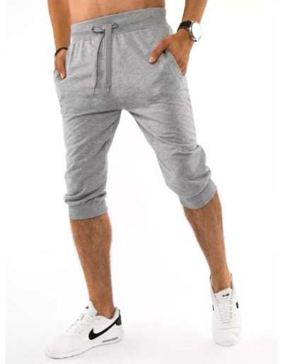 Férfi rövidnadrág nyomtatás nélkül szürke