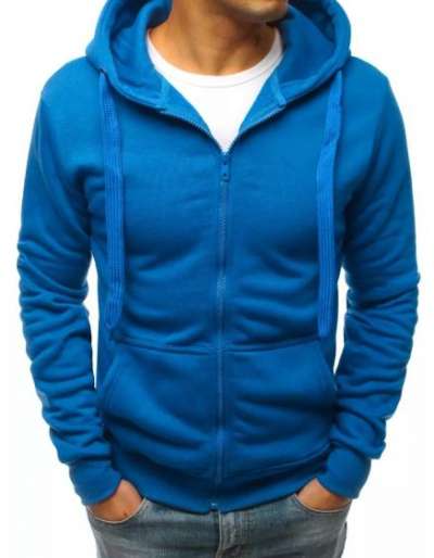 Férfi kapucnis pulóver BASE kék