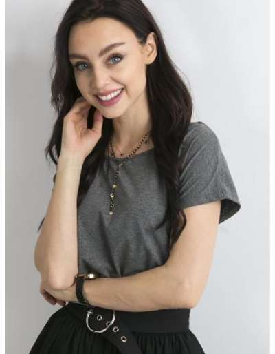 Női CIRCLE póló sötétszürke