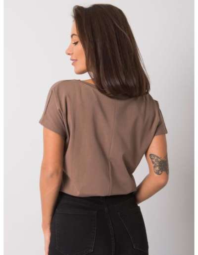 Női póló EMORY kávé barna