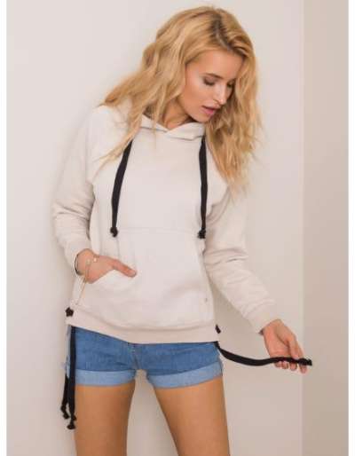 Női pulóver CASSIE bézs színű