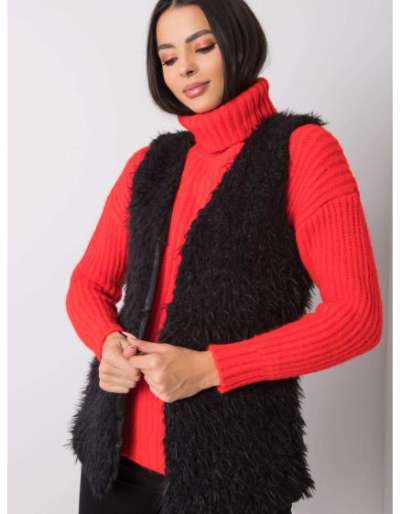 Női szőrmemellény Chilly OCH BELLA fekete