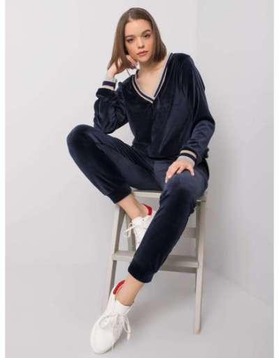 Női szett Esti RUE PARIS tengerészkék