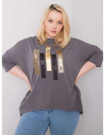 Női blúz IZZY sötét szürke