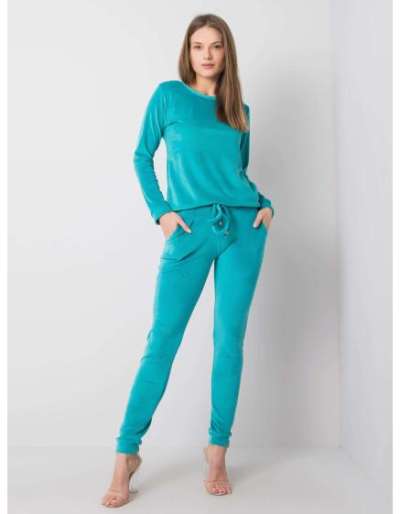 Női szett Clarisa RUE PARIS türkizkék