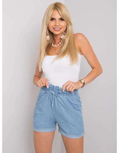 Női alkalmi rövidnadrág Marilena RUE PARIS kék