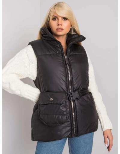 Női pehely mellény EFFIE fekete