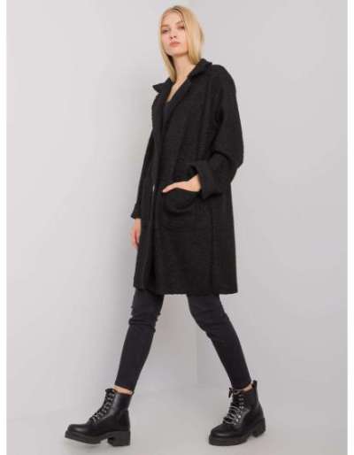 Női kabát zsebekkel Polli OCH BELLA fekete