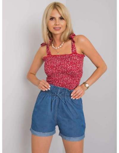 Női alkalmi rövidnadrág Marilena RUE PARIS sötétkék