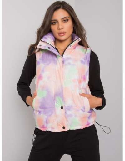 Női steppelt mellény ROONIE narancssárga-lila